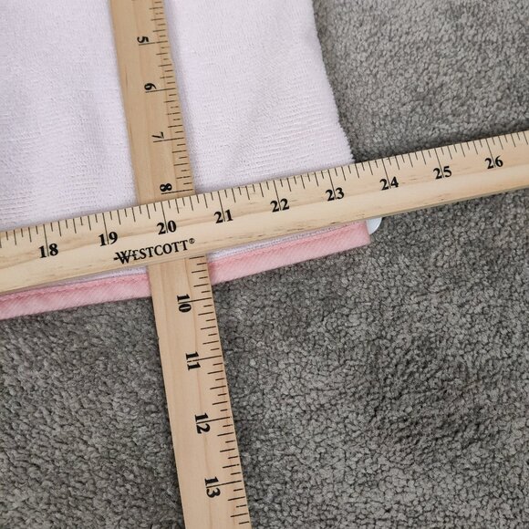 SPA Solutions Women's Hair Towel Wrap with Button Closure In Pink Powder Color - Picture 7 of 7